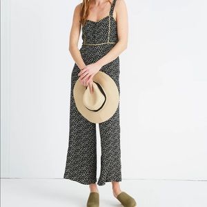 Madewell Button-Front Wide-Leg Jumpsuit